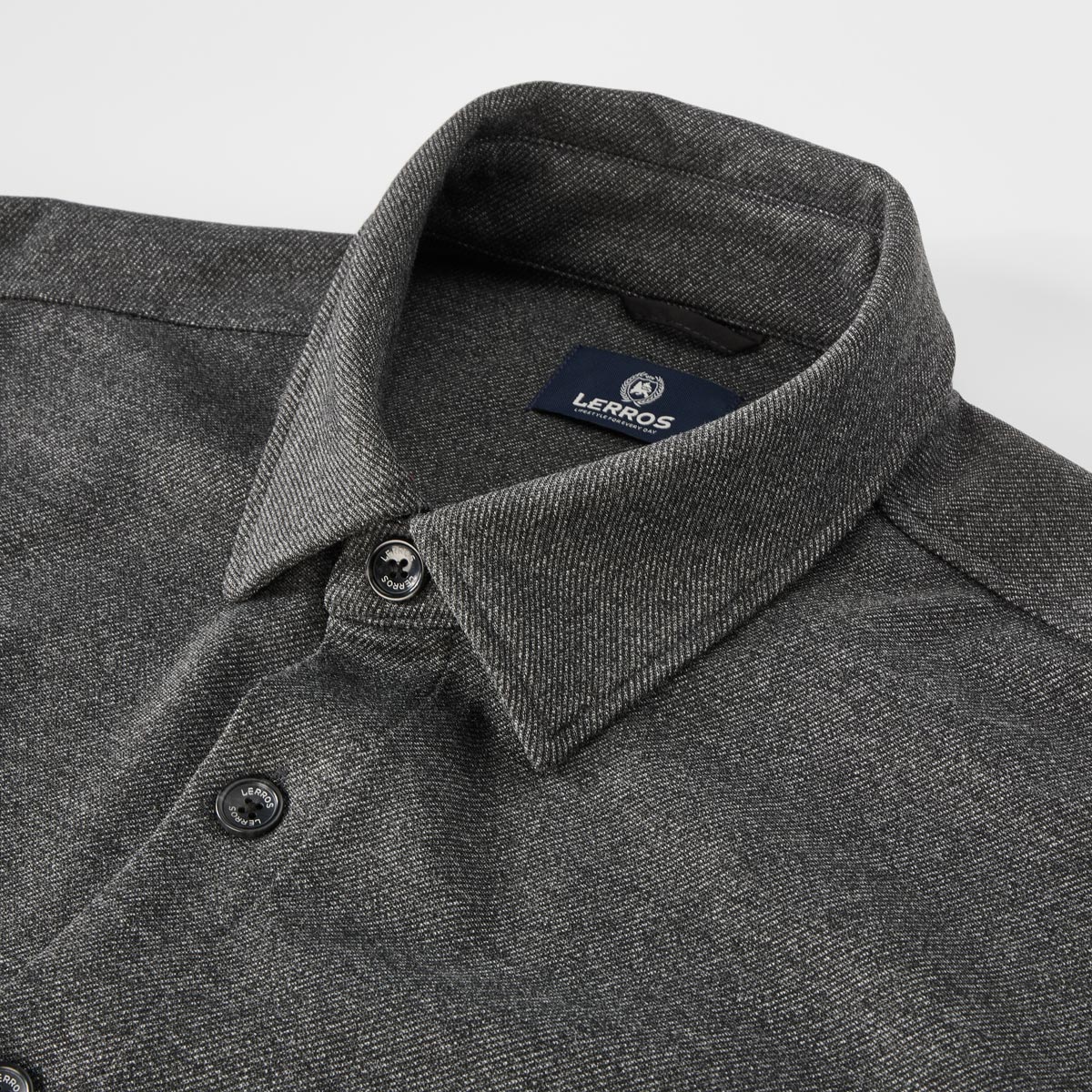 Lerros Overshirt mit Stretch anthrazit