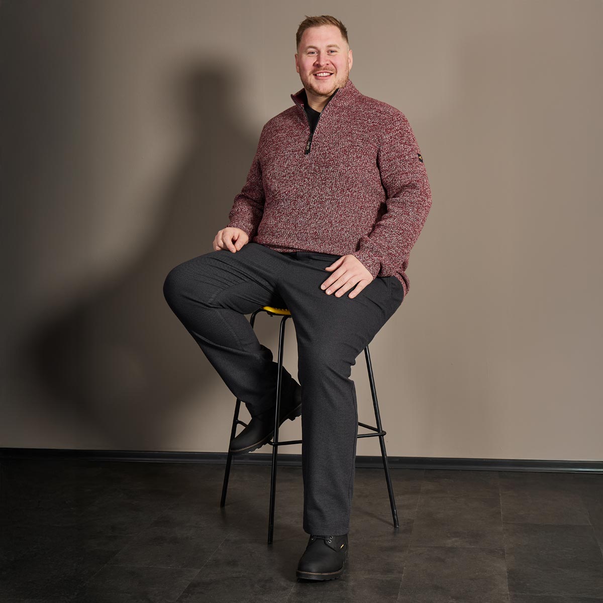 CASA MODA Stricktroyer aus Baumwolle rot