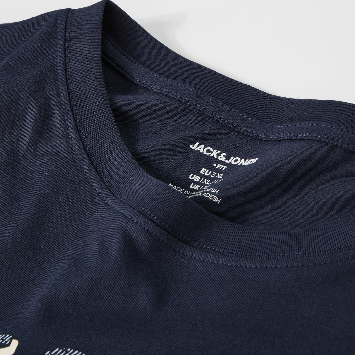 Jack&Jones T-Shirt mit Label-Print blau