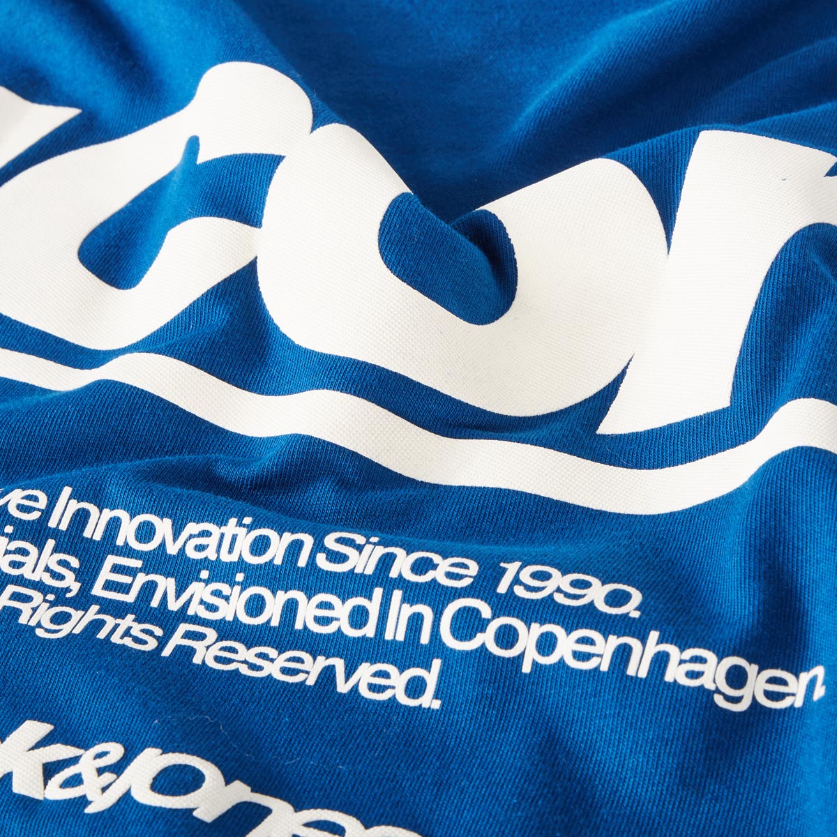 Jack&Jones T-Shirt mit Print auf Vorder- und Rückseite dunkelblau