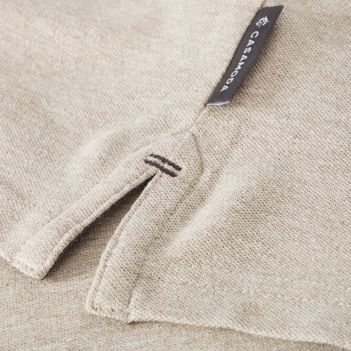 CASA MODA Poloshirt mit Elasthan beige