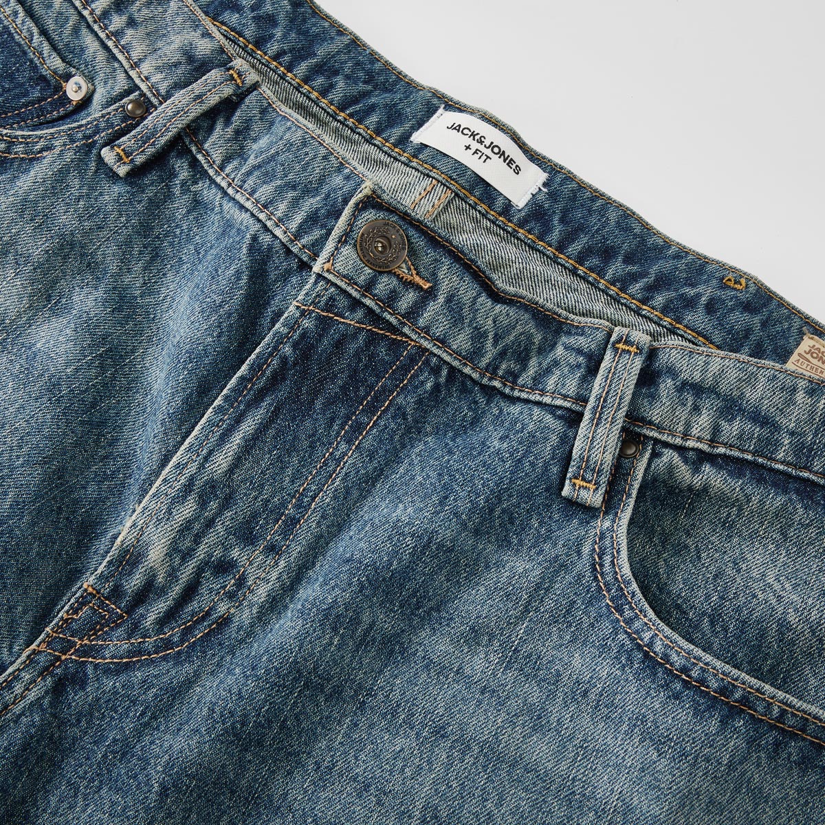 Jack&Jones 5-Pocket-Jeans, Loose Fit jeansblau