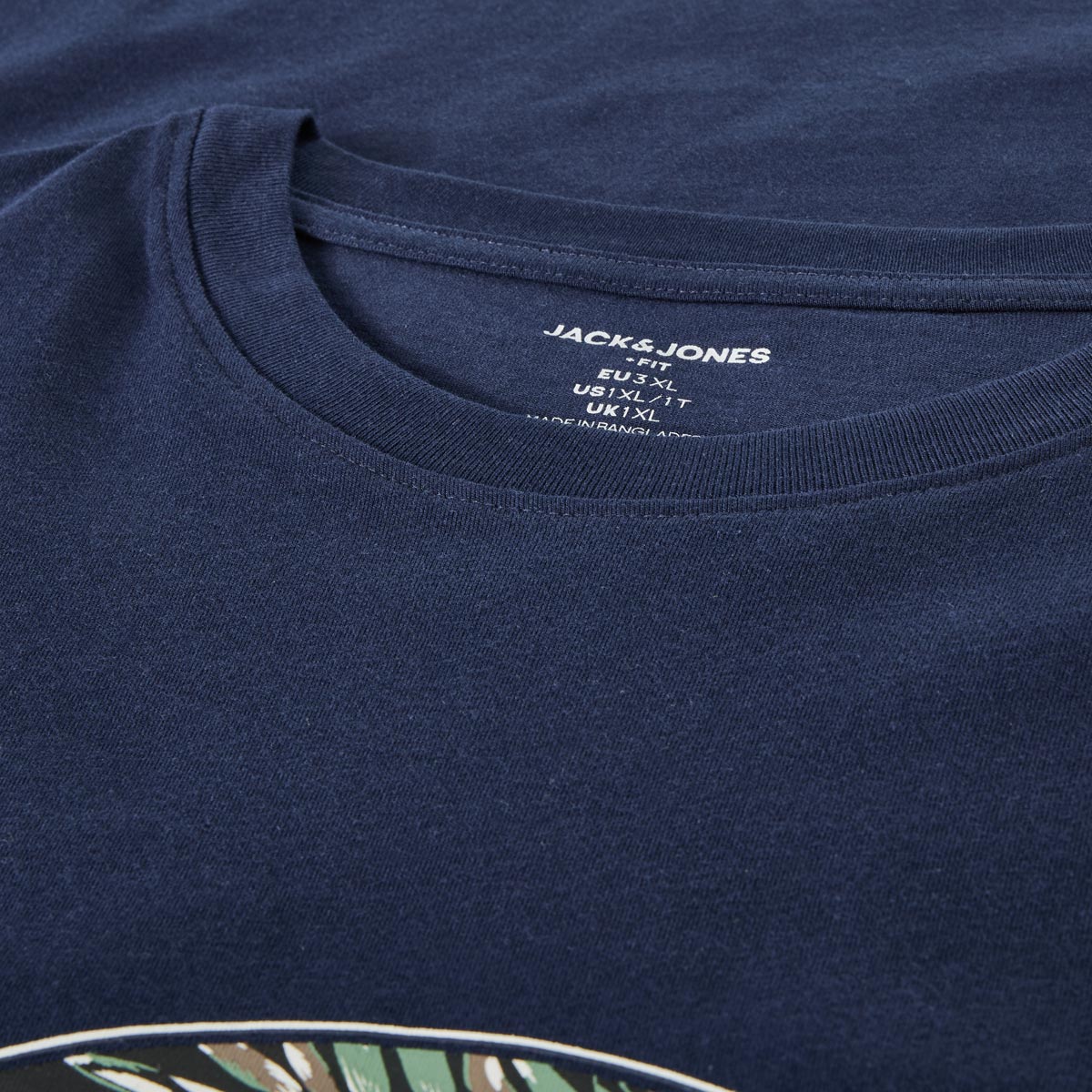 Jack&Jones T-Shirt mit Label-Print blau