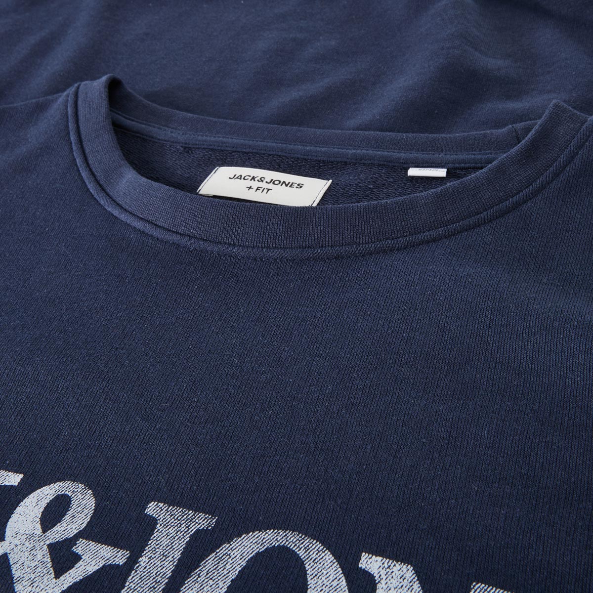 Jack&Jones Sweatshirt mit Label-Print blau