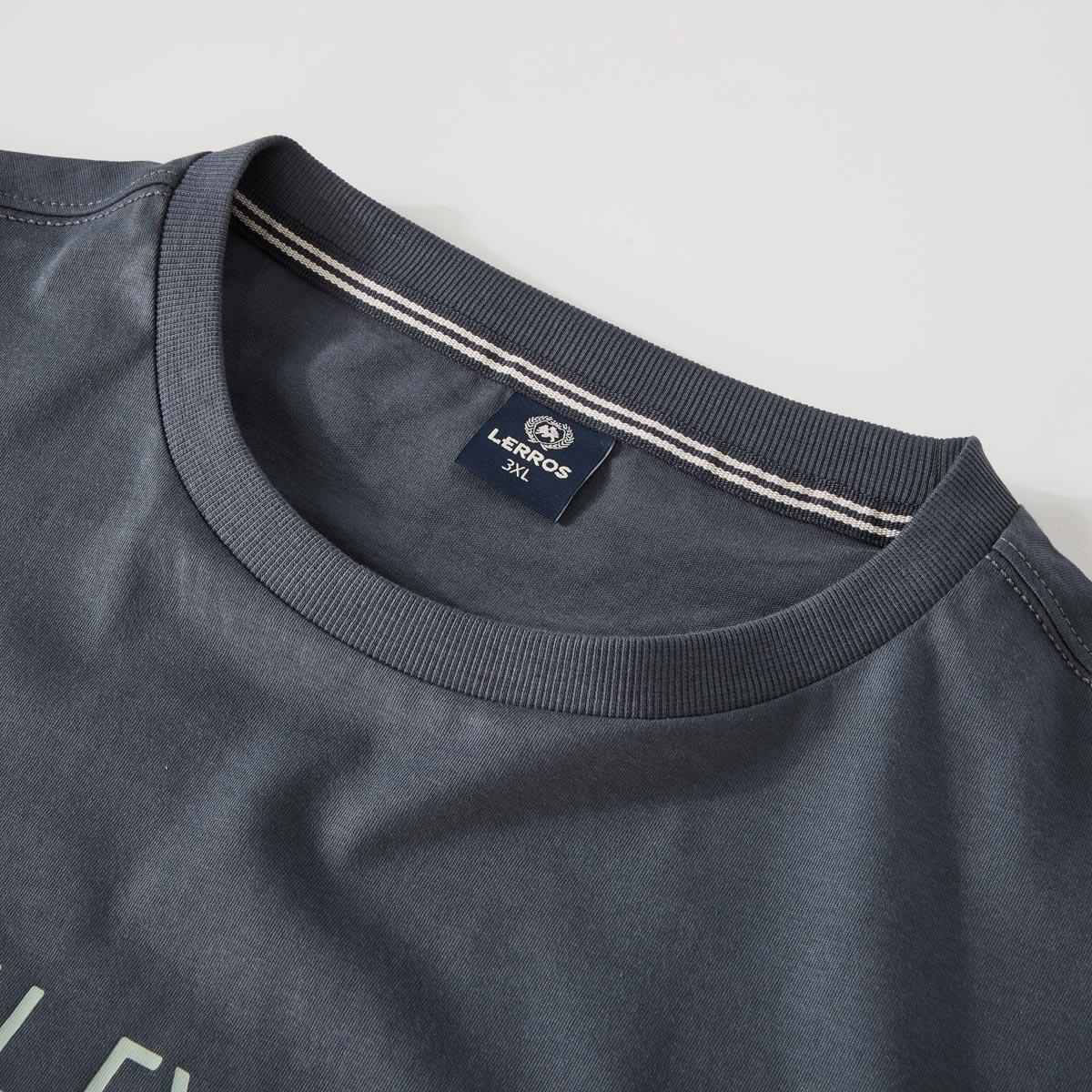 Lerros T-Shirt mit Print anthrazit