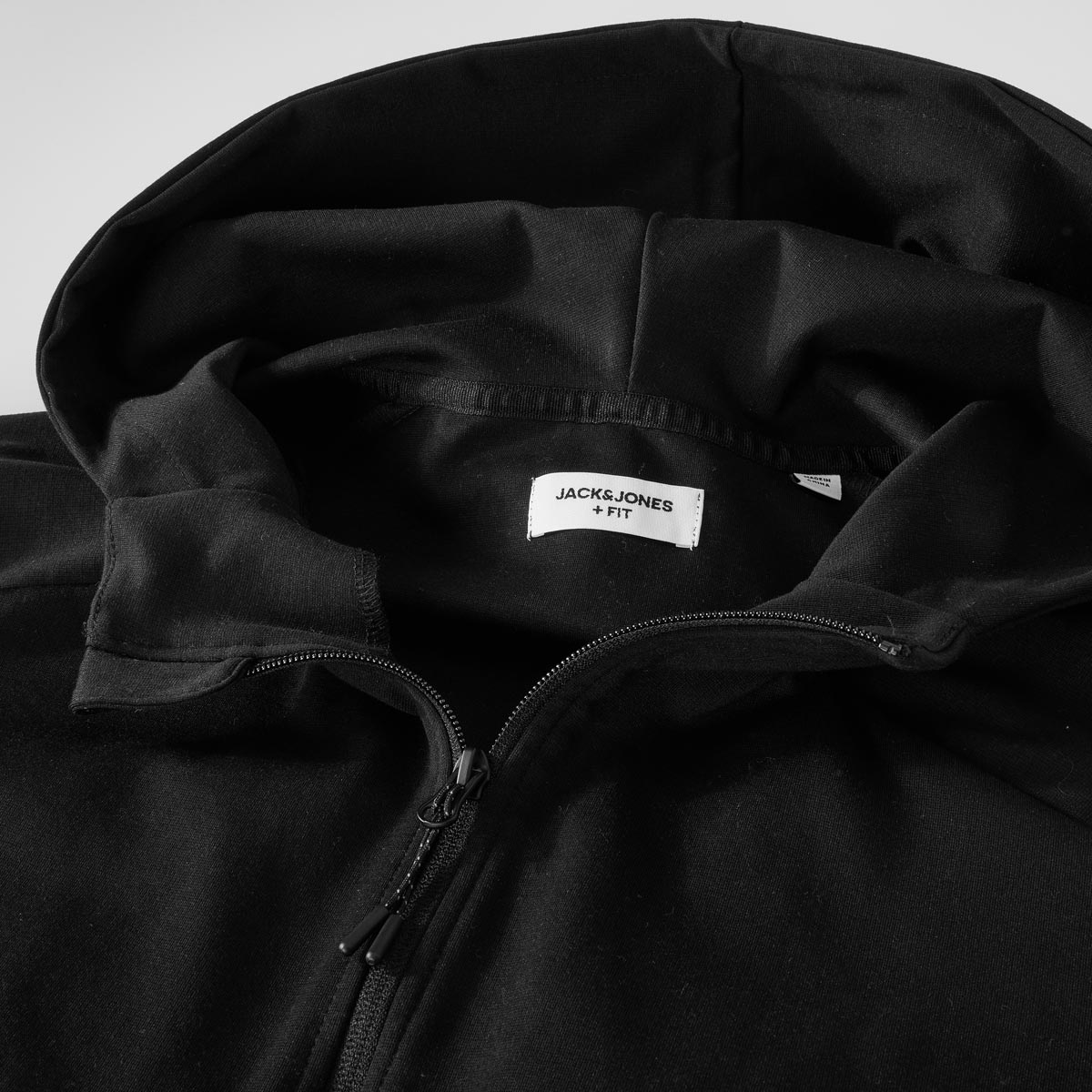 Jack&Jones Sweatjacke aus Funktionsmaterial schwarz