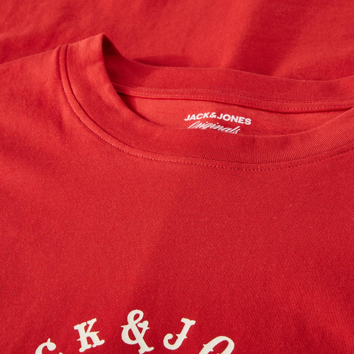 Jack&Jones T-Shirt mit Motiv-Print rot