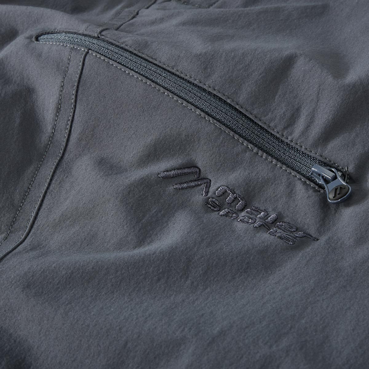 Maier Sports Capri-Bermudas (3/4 Länge) aus Funktionsmaterial, feuchtigkeitstransportierend dunkelgrau