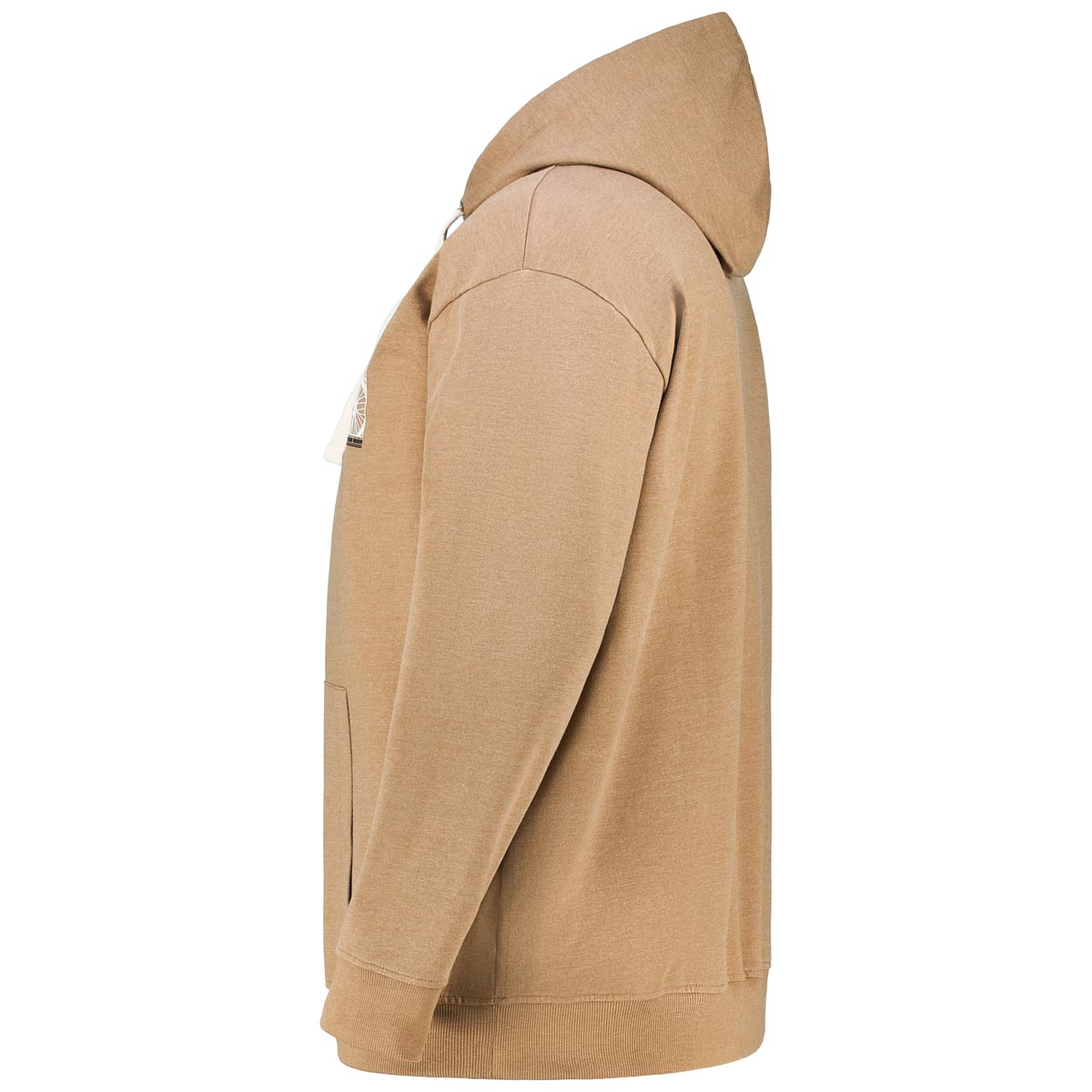 North Hoodie mit Print beige