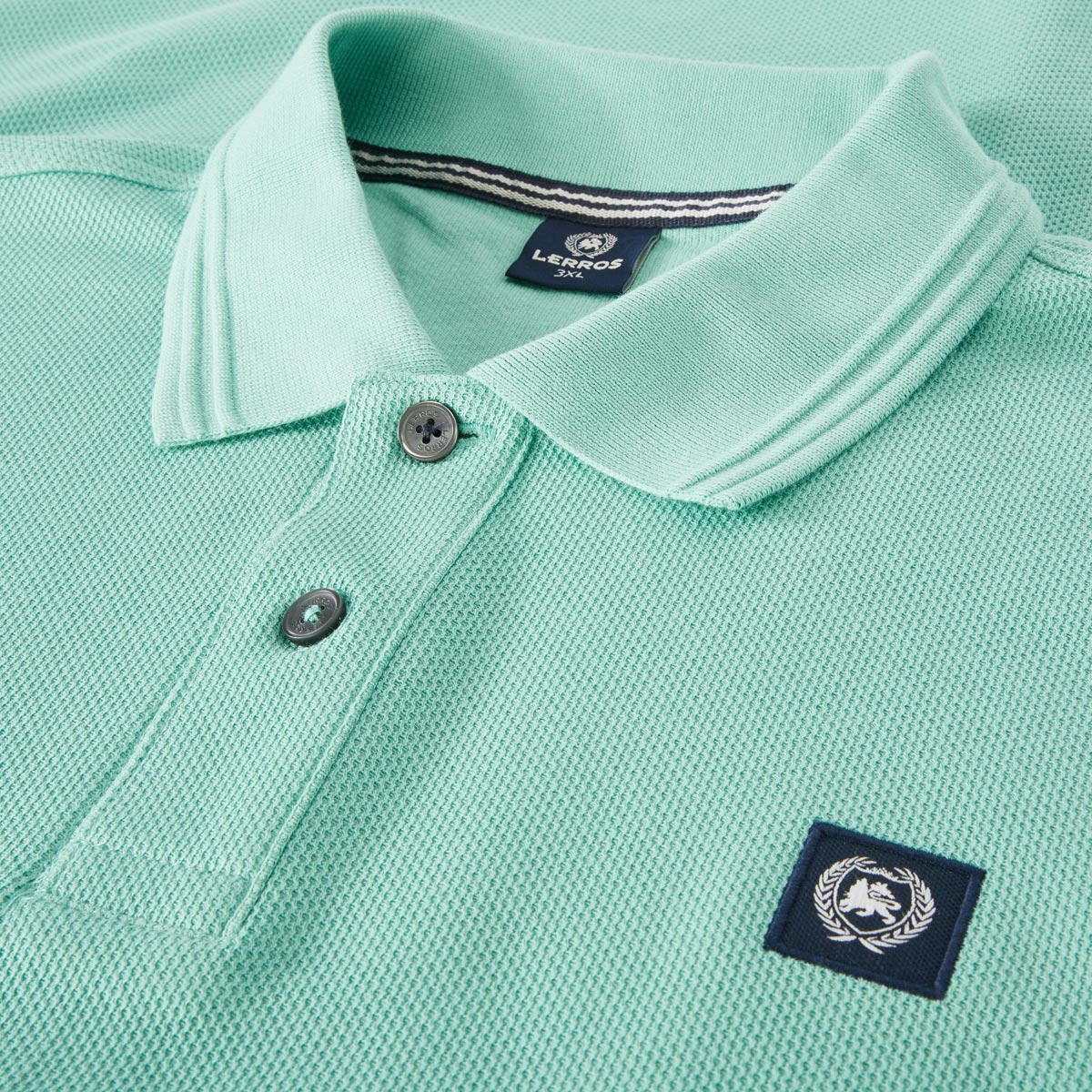 Lerros Poloshirt mit Strukturgewebe mint