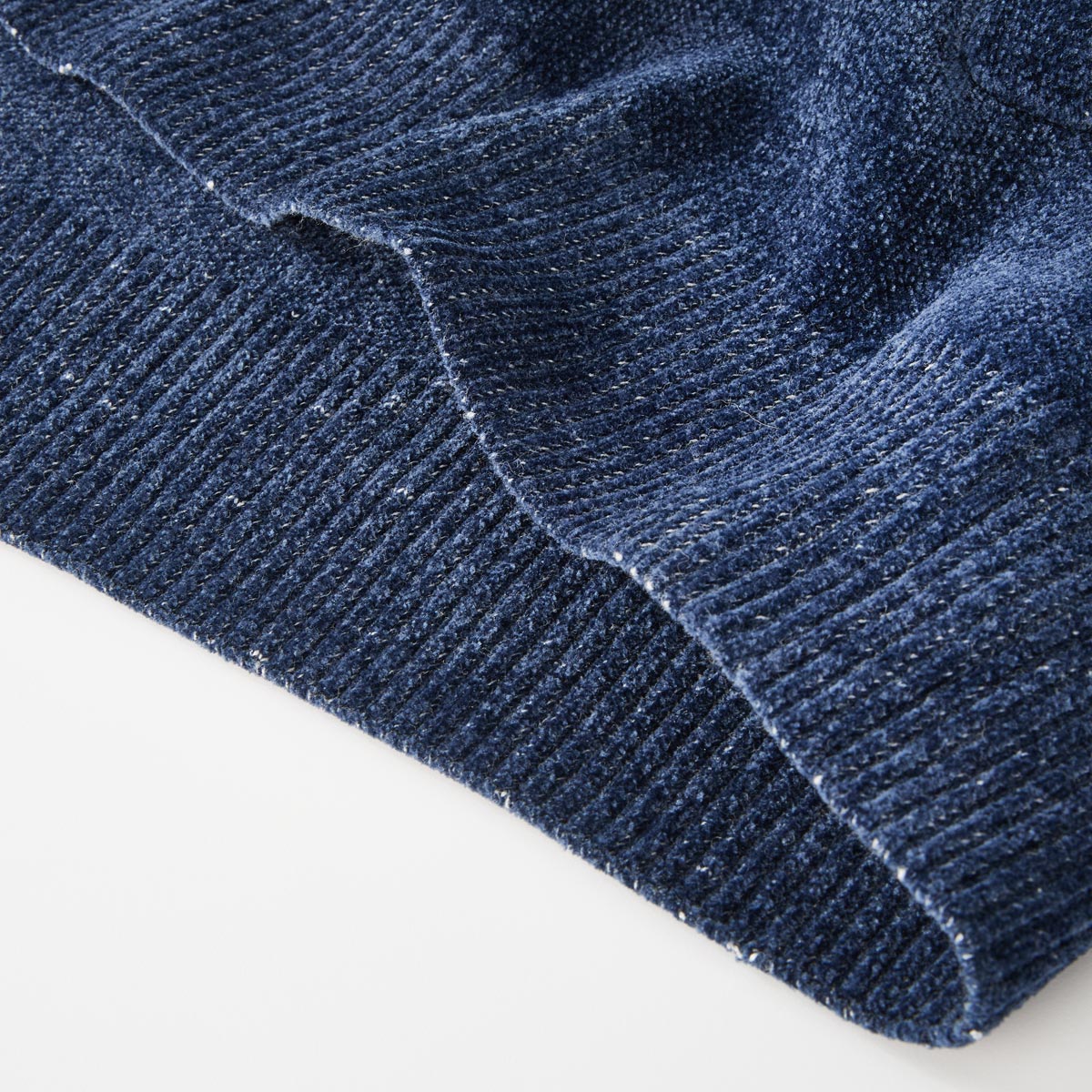 Hajo Sweatjacke aus Chenille marine