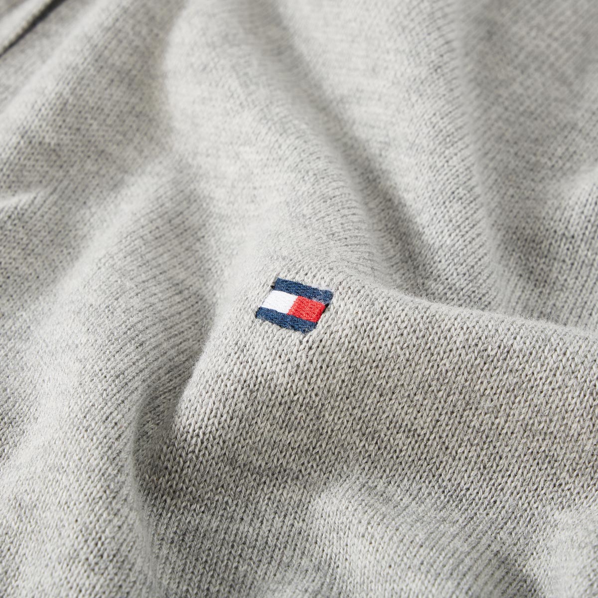 Tommy Hilfiger Troyer mit Kaschmir grau