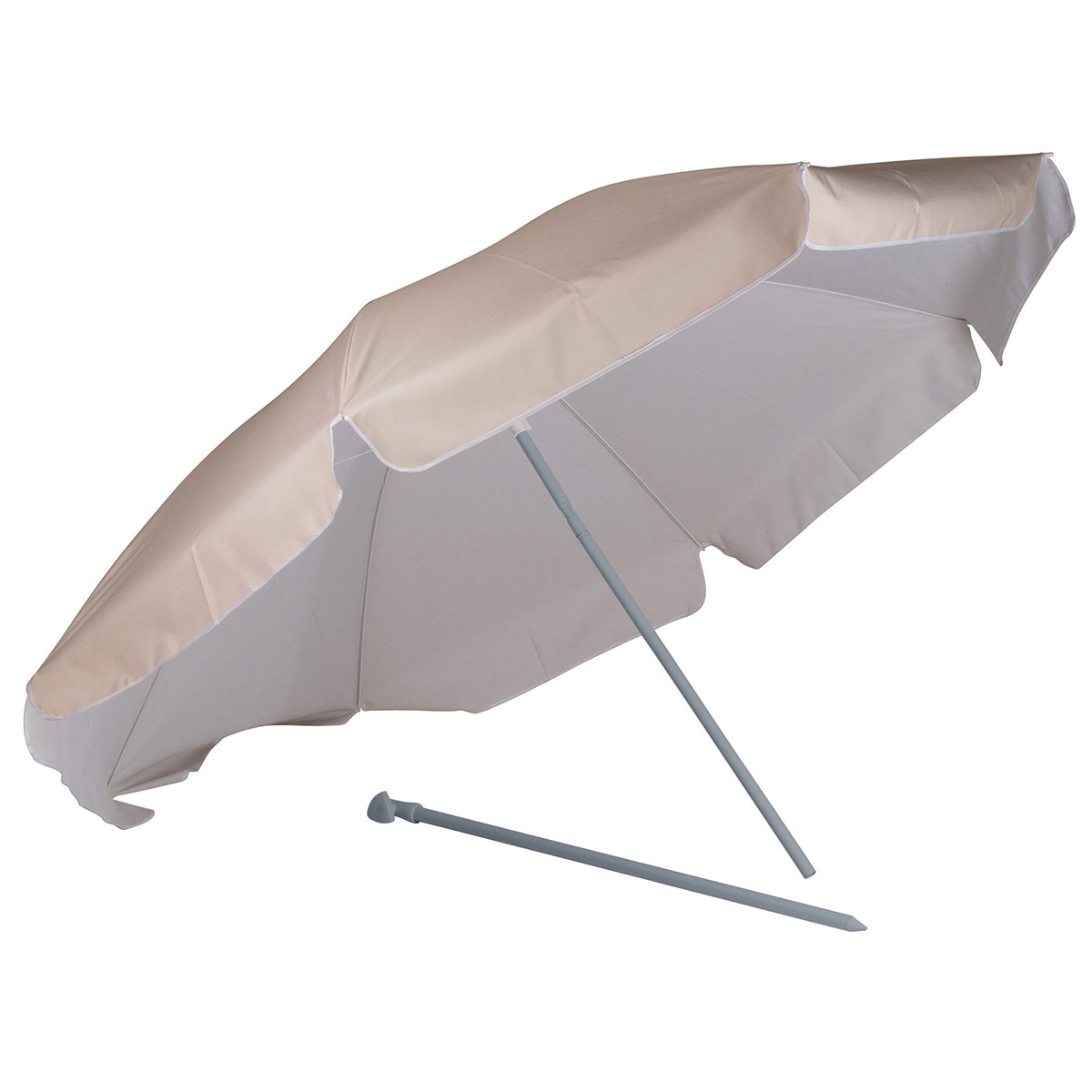 BO-CAMP Sonnenschirm mit Knickarm, 200 cm Durchmesser sand