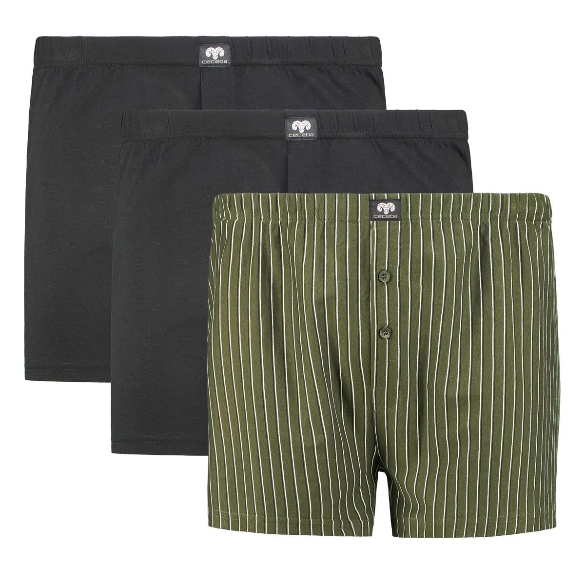 Ceceba Boxershorts aus Baumwoll-Jersey, Doppelpack Farbe grün Größe: 10 günstig online kaufen
