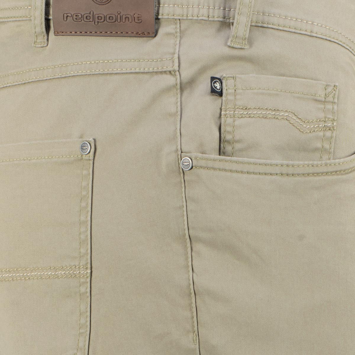 Redpoint Baumwollhose "Montreal" mit Stretch, Tapered Fit khaki