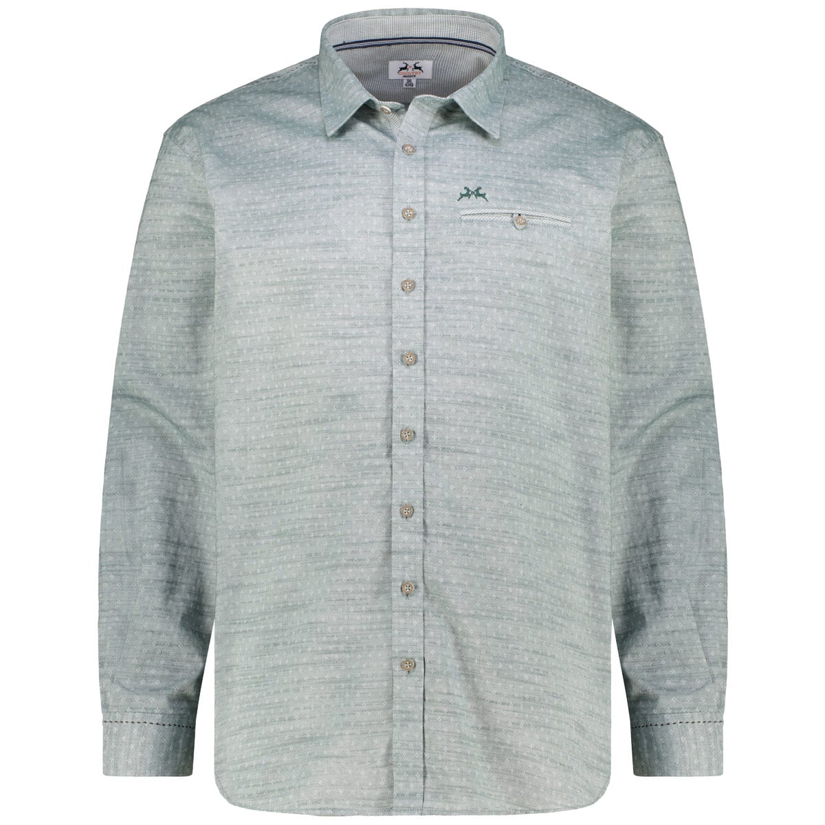 Maddox Trachtenhemd aus Baumwolle Farbe grün Größe: 6XL günstig online kaufen