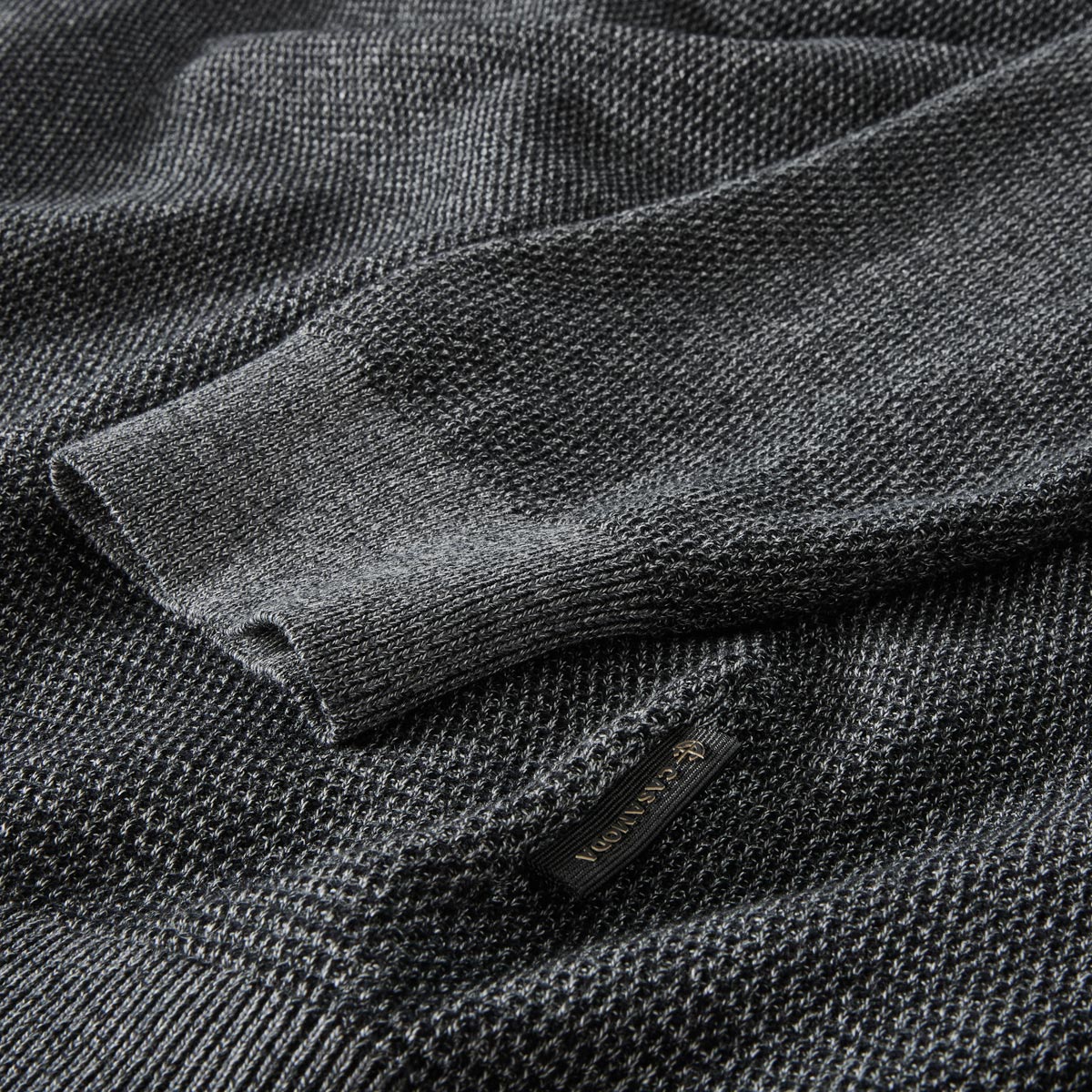 CASA MODA Stricktroyer aus Baumwolle anthrazit