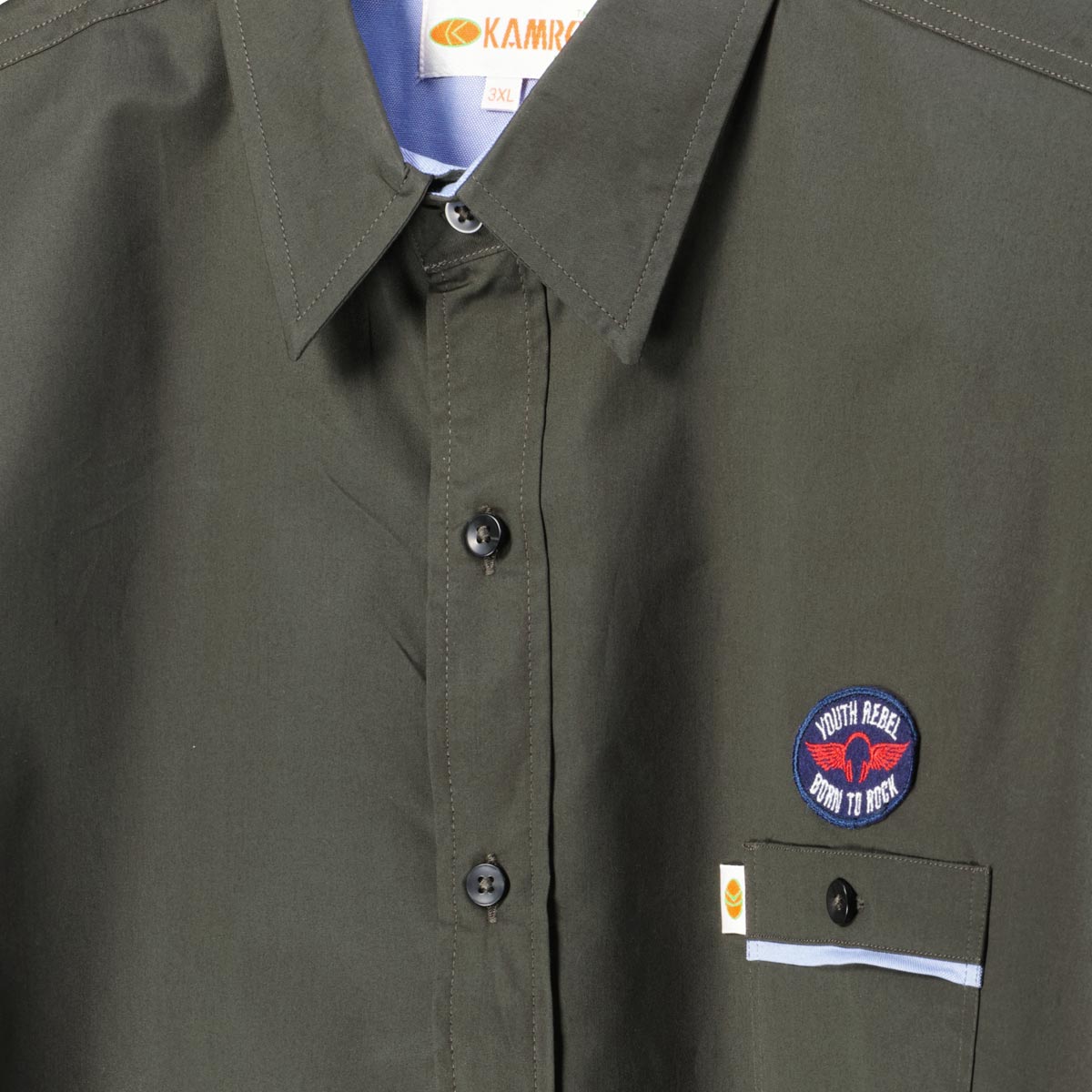 Kamro Freizeithemd aus Baumwolle oliv Kamro Freizeithemd aus Baumwolle oliv