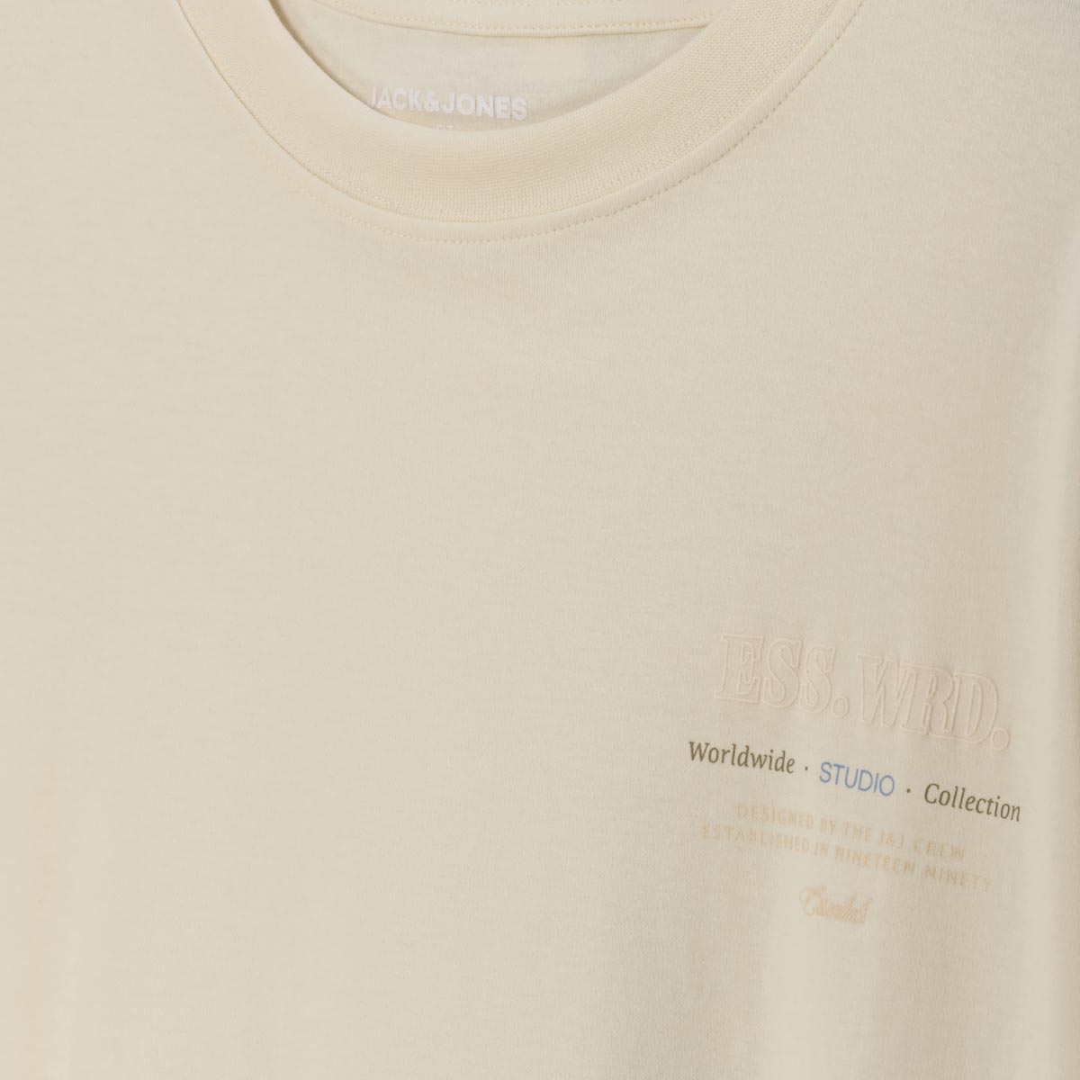 Jack&Jones T-Shirt aus Biobaumwolle weiß