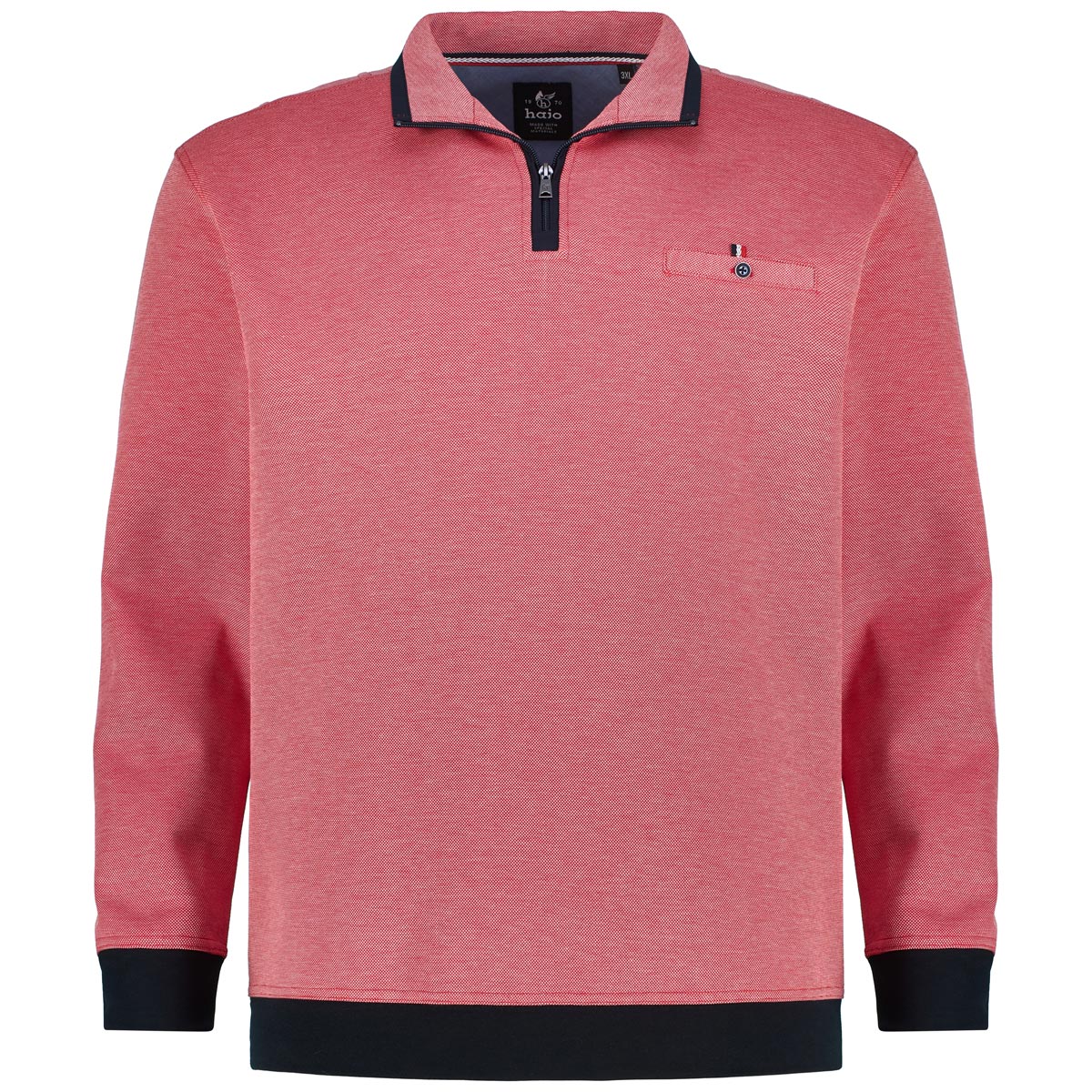 Hajo Sweatshirt "Stay Fresh", bügelfrei Farbe rot Größe: 3XL günstig online kaufen