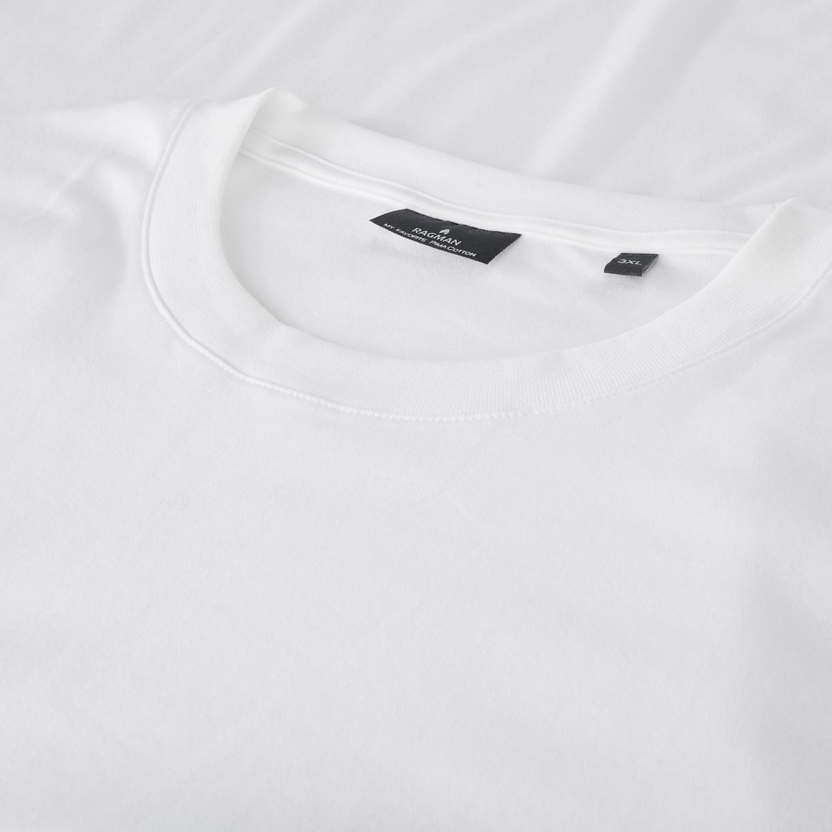 RAGMAN T-Shirt aus Pima-Baumwolle weiß