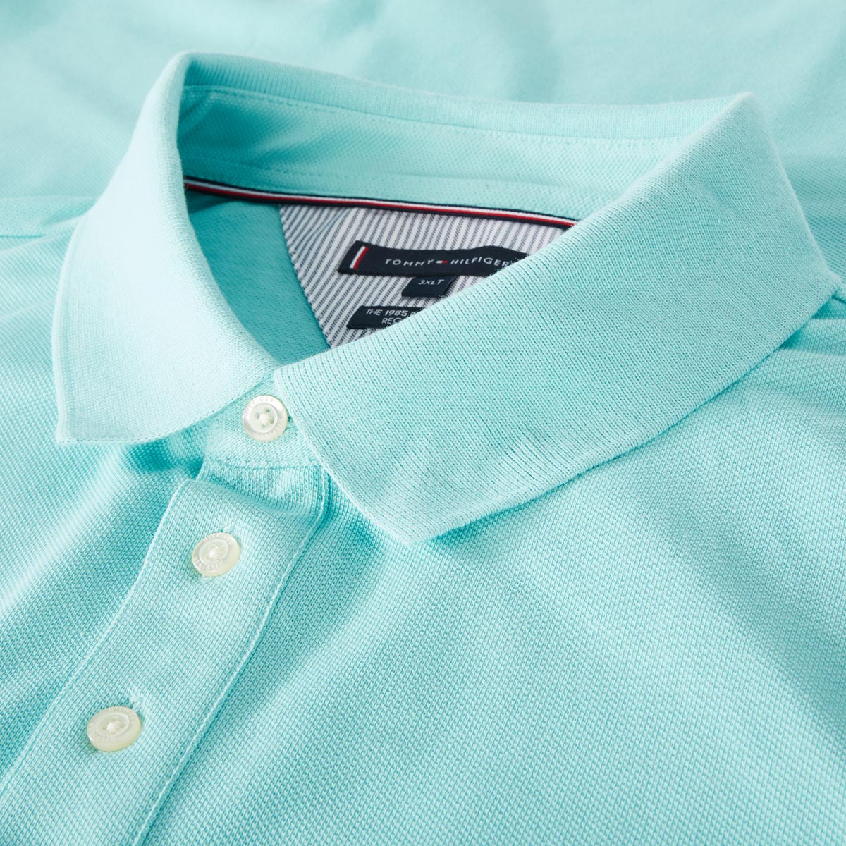 Tommy Hilfiger Poloshirt mit Stretch türkis