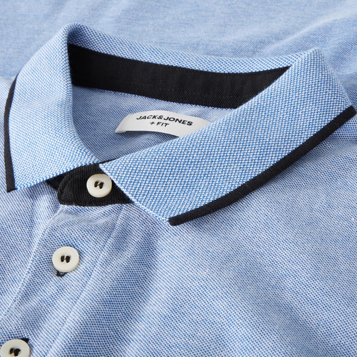 Jack&Jones Poloshirt aus Biobaumwolle jeansblau