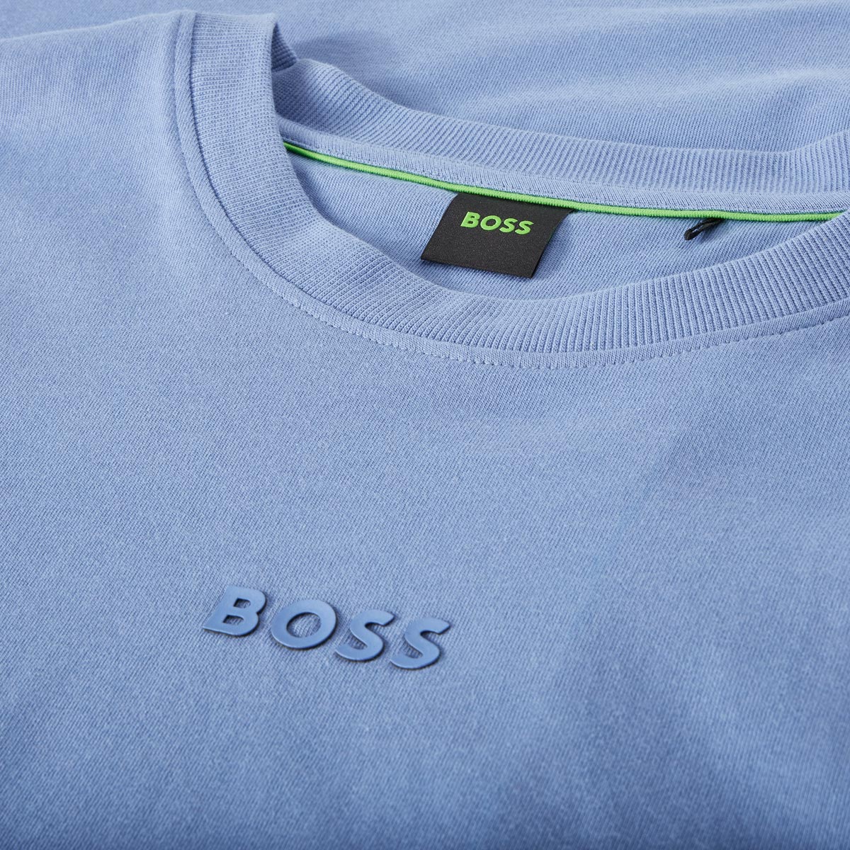 BOSS T-Shirt aus Baumwolle graublau