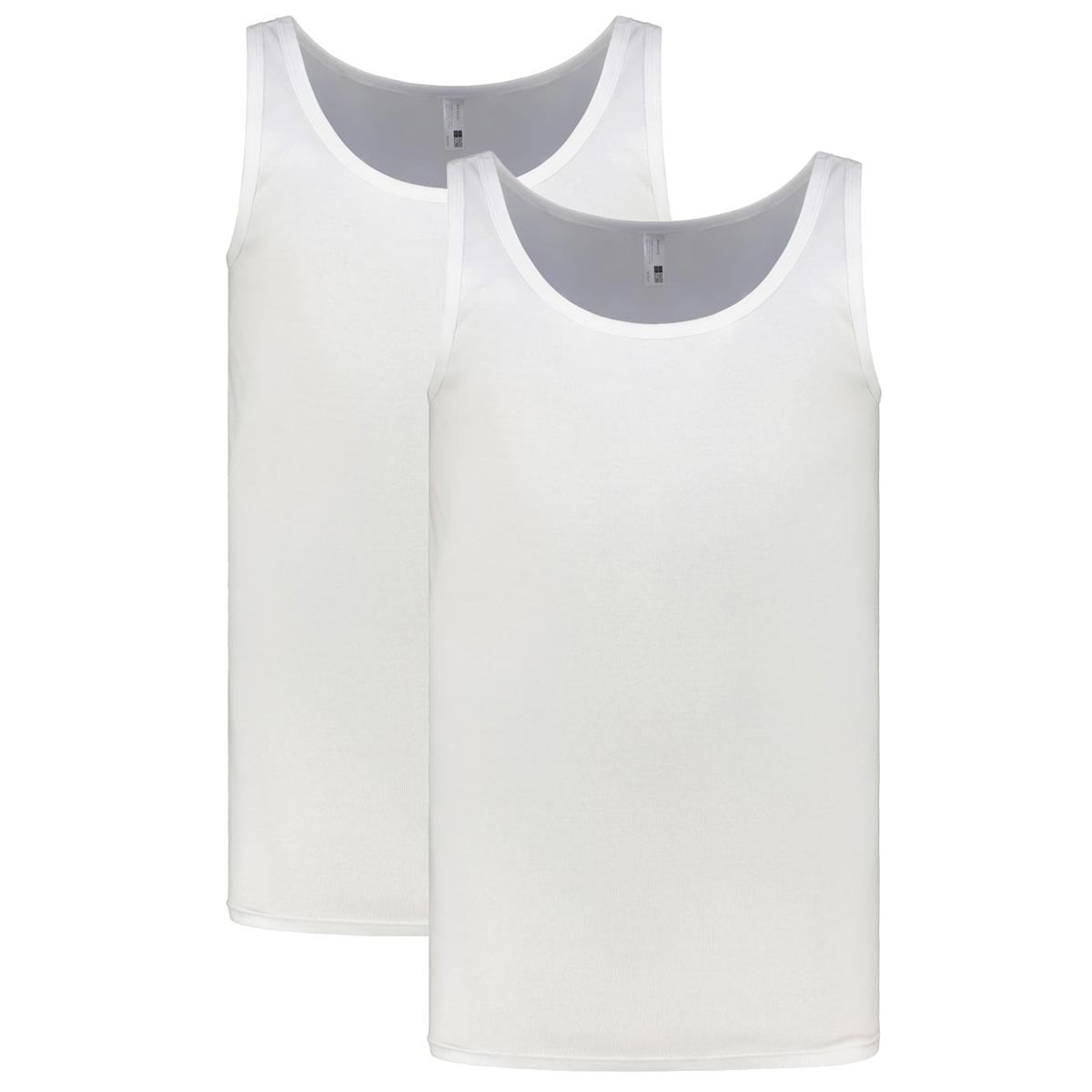 ADAMO Doppelpack Unterhemden aus Baumwolle weiß ADAMO Doppelpack Unterhemden aus Baumwolle weiß