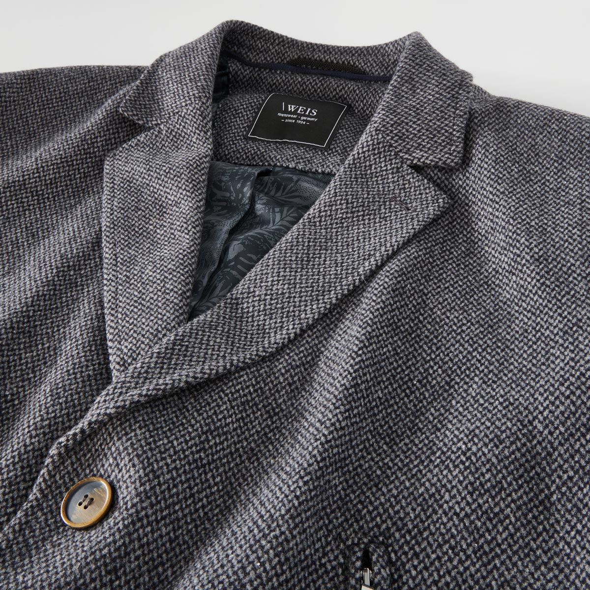 Weis Wollmantel mit heraustrennbarem Westeneinsatz anthrazit