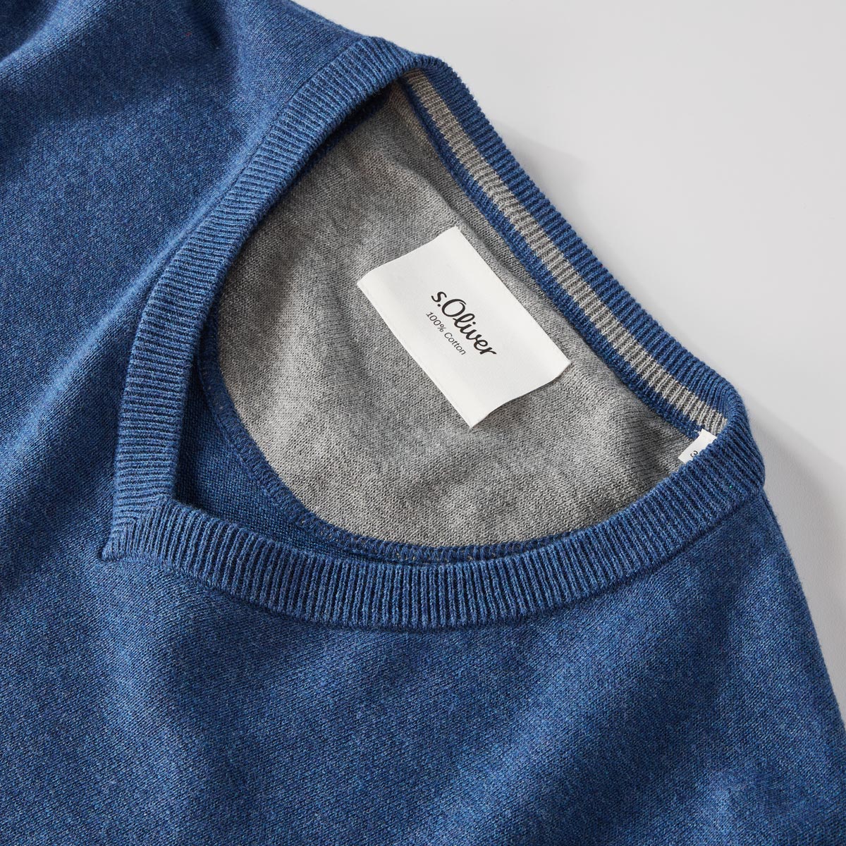 s.Oliver Strick-Pullover blau