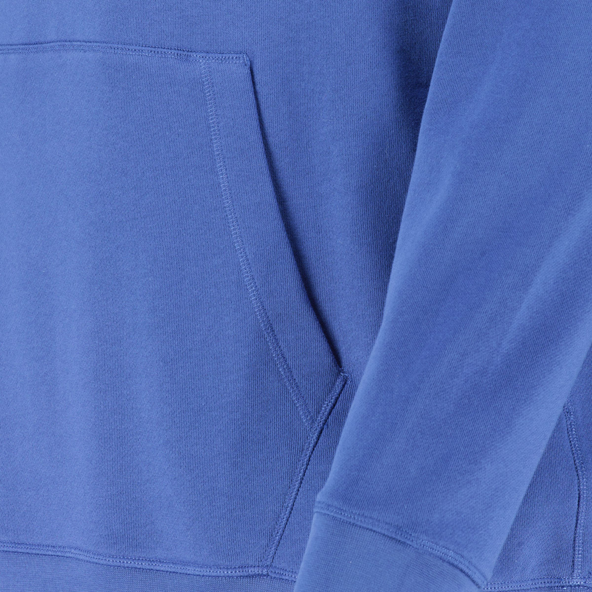 BOSS Hoodie aus Biobaumwolle blau