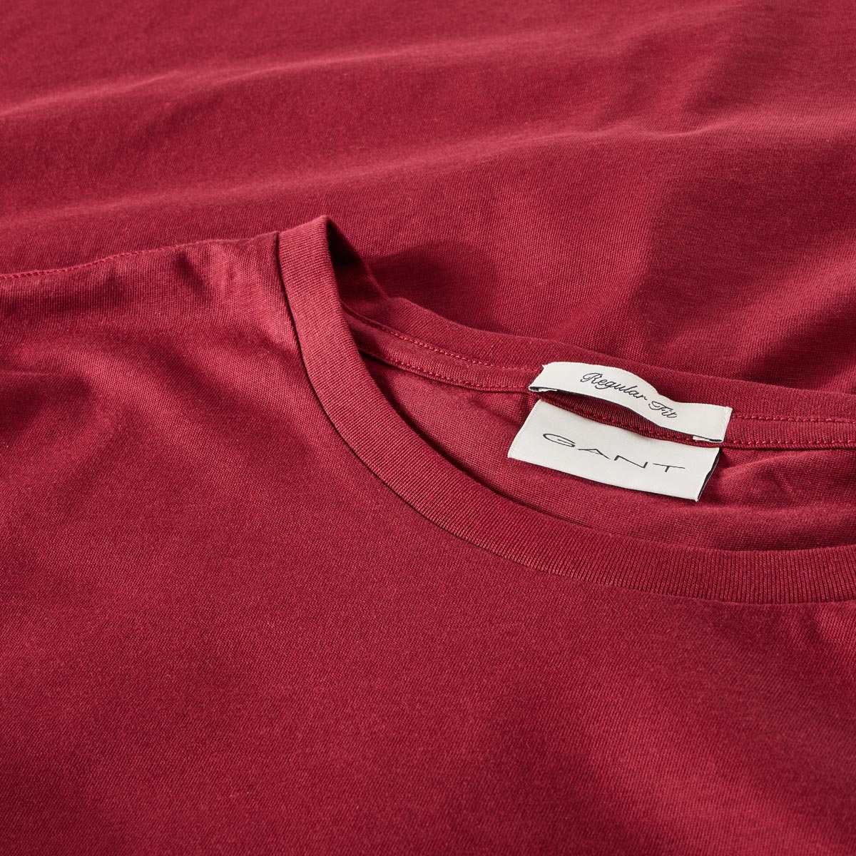 Gant T-Shirt aus Baumwolle dunkelrot