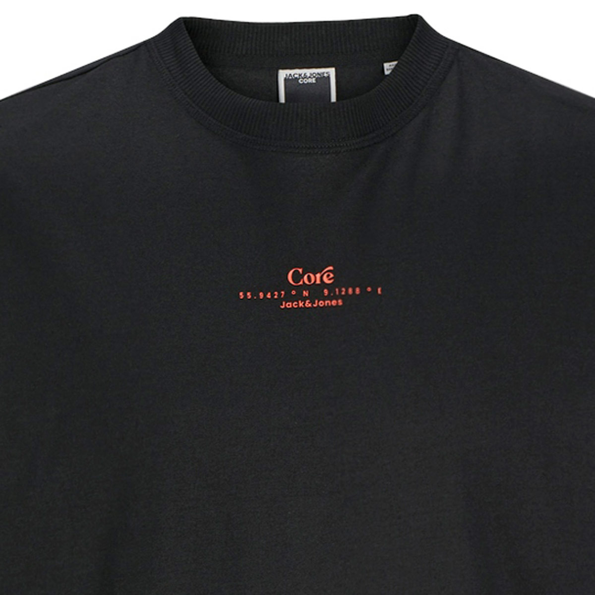 Jack&Jones T-Shirt mit Print auf Vorder- und Rückseite schwarz