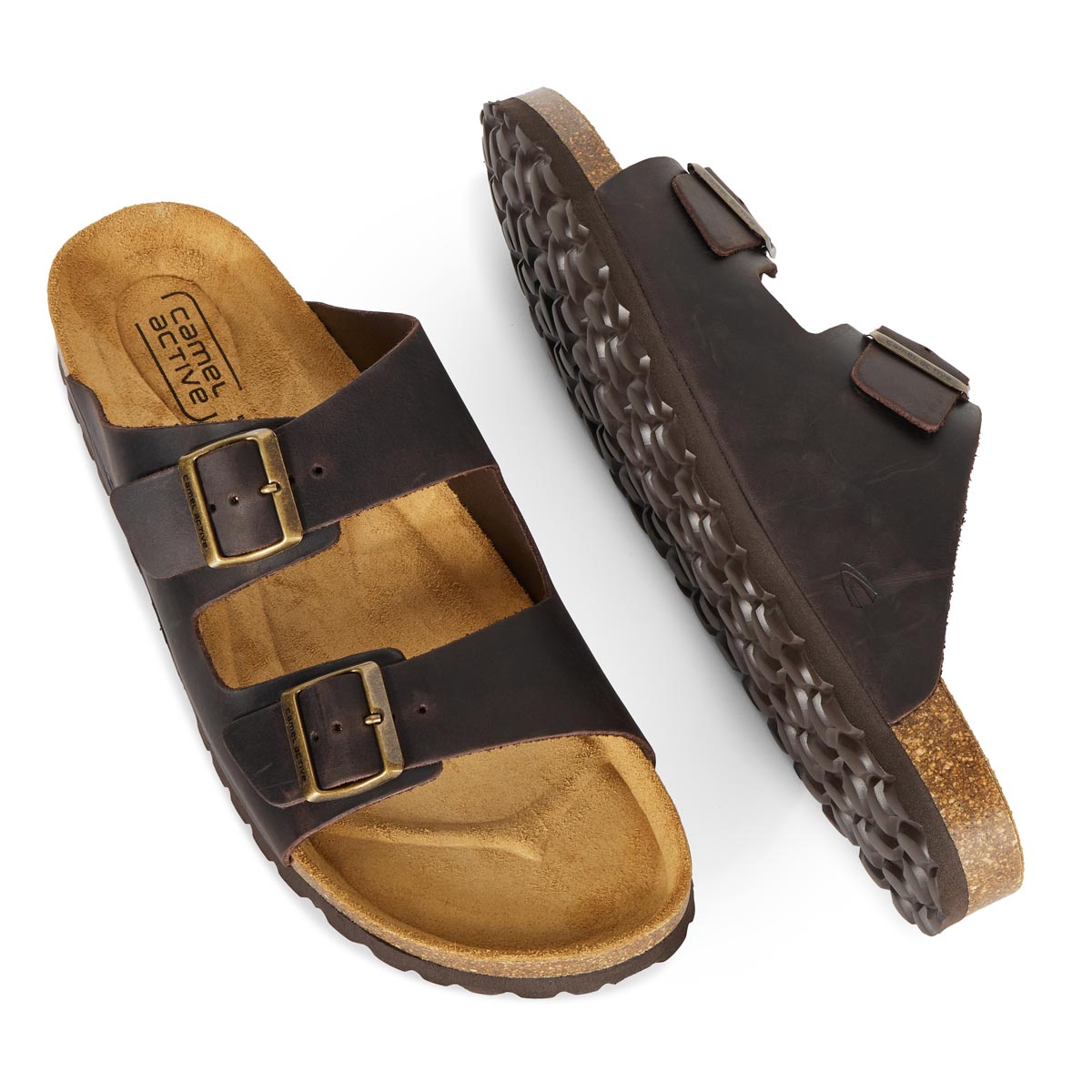 camel active Riemensandale aus Leder braun