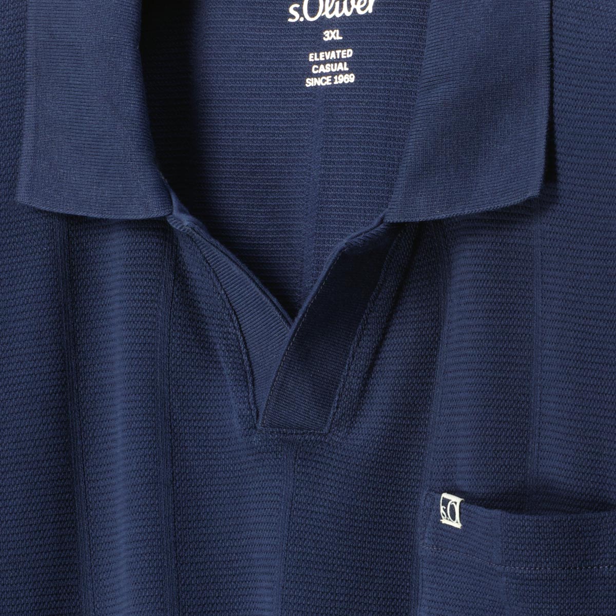 s.Oliver Basic-Poloshirt blau