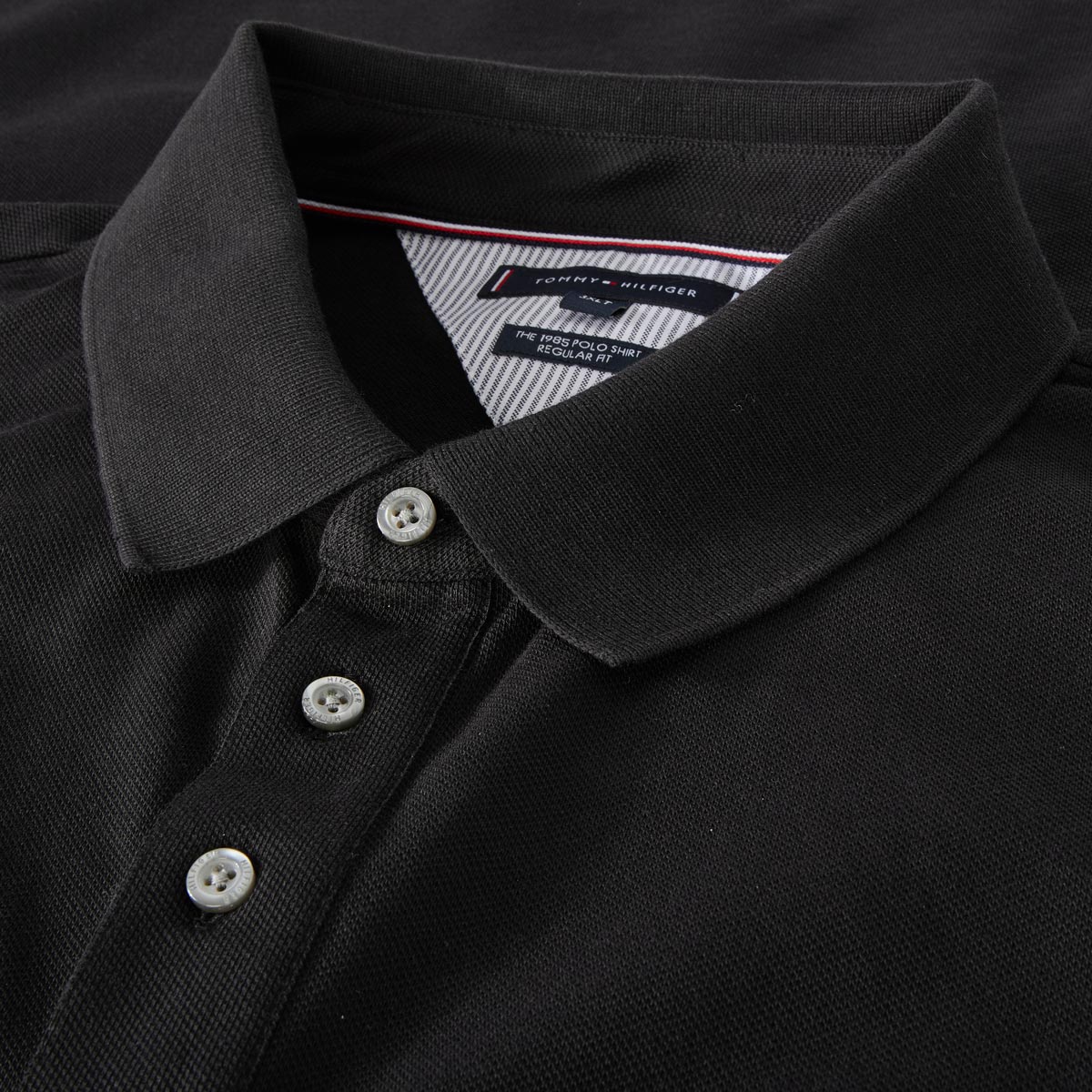 Tommy Hilfiger Poloshirt mit Stretch schwarz