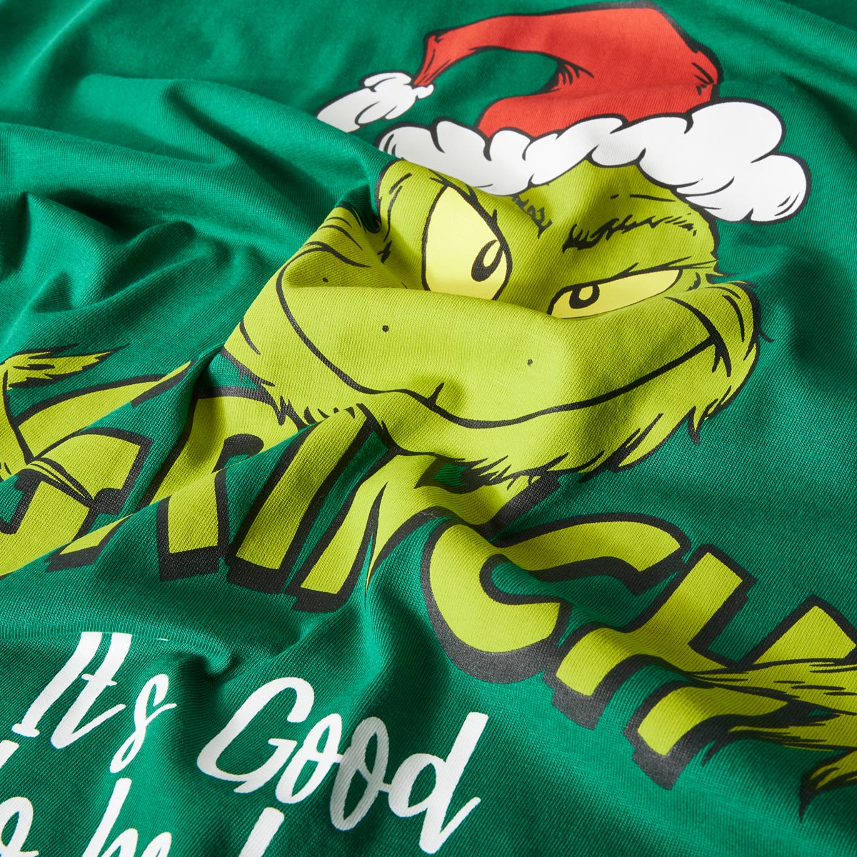 North T-Shirt mit "Grinch" Motiv-Print grün