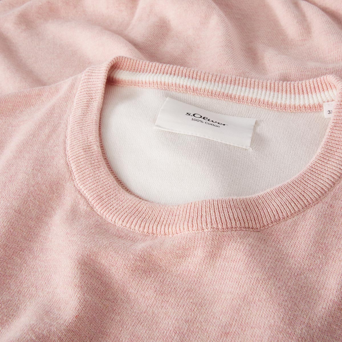 s.Oliver Feinstrickpullover aus Baumwolle lila