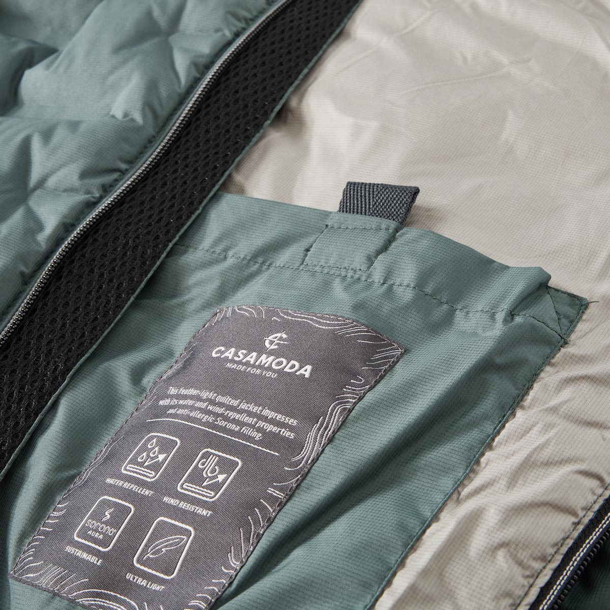 CASA MODA Steppjacke, wind- und wasserabweisend türkis