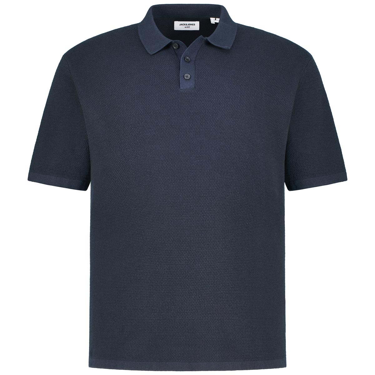 Strick-Poloshirt aus Baumwollmischung