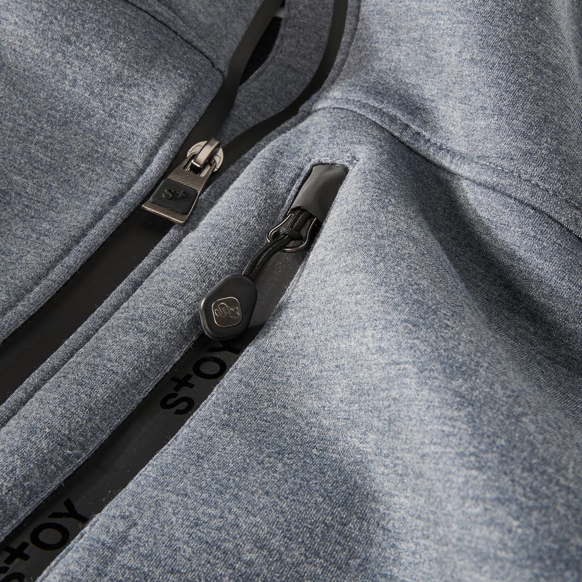 STOY Blousonjacke aus Stretch-Jersey blau