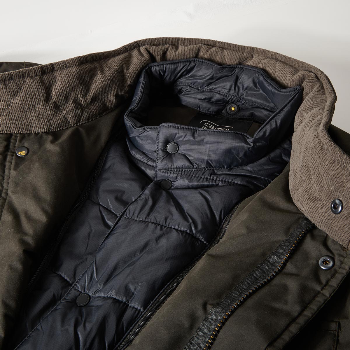 camel active Freizeitjacke mit herausnehmbarem Westeneinsatz braun