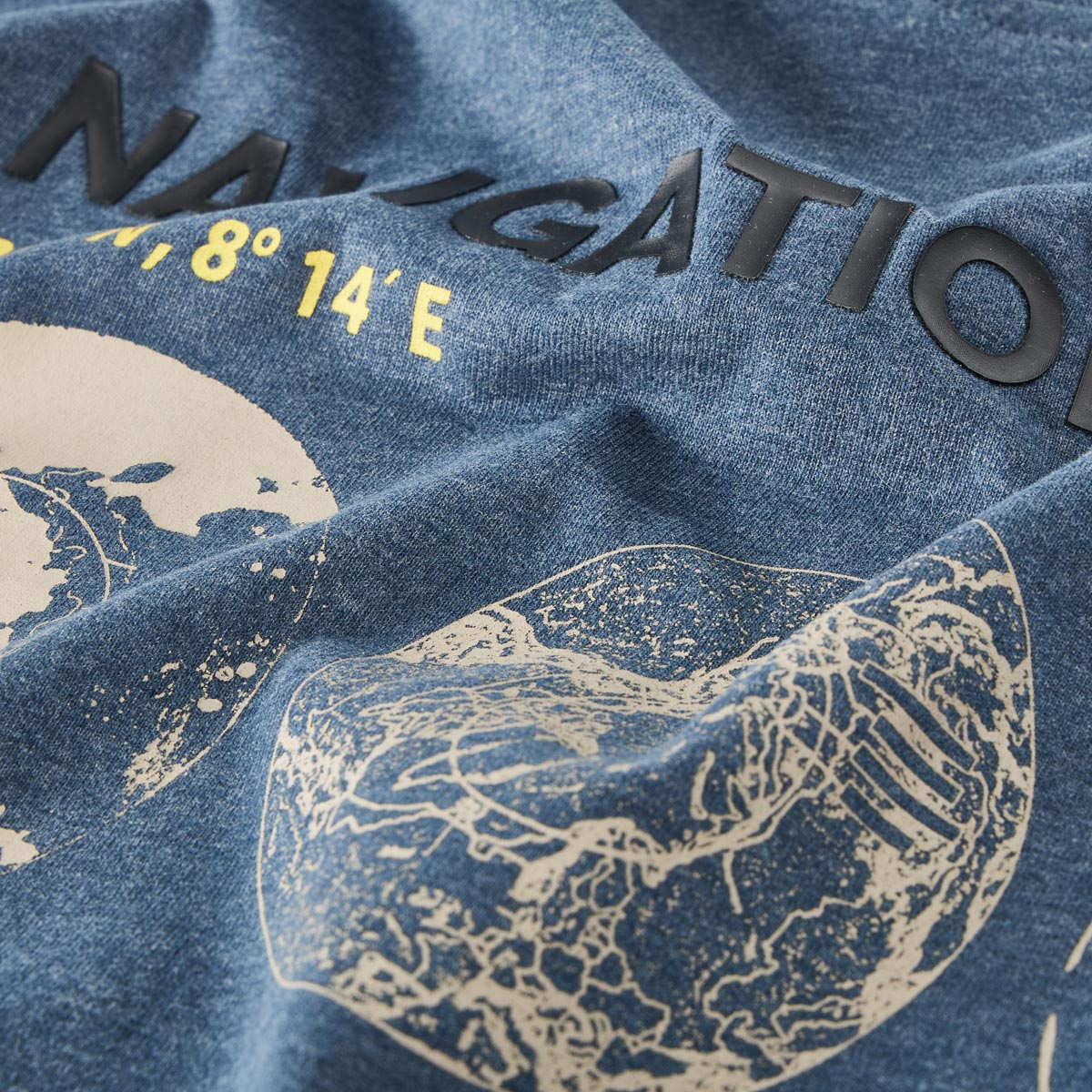 CASA MODA T-Shirt mit Print jeansblau