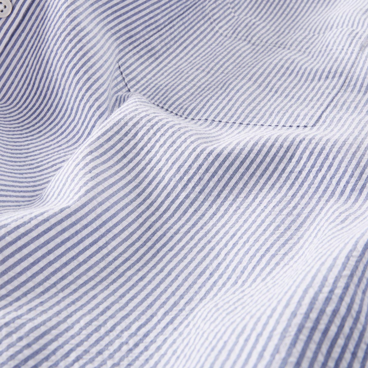 Pfundskerl Freizeithemd in Seersucker-Qualität dunkelblau