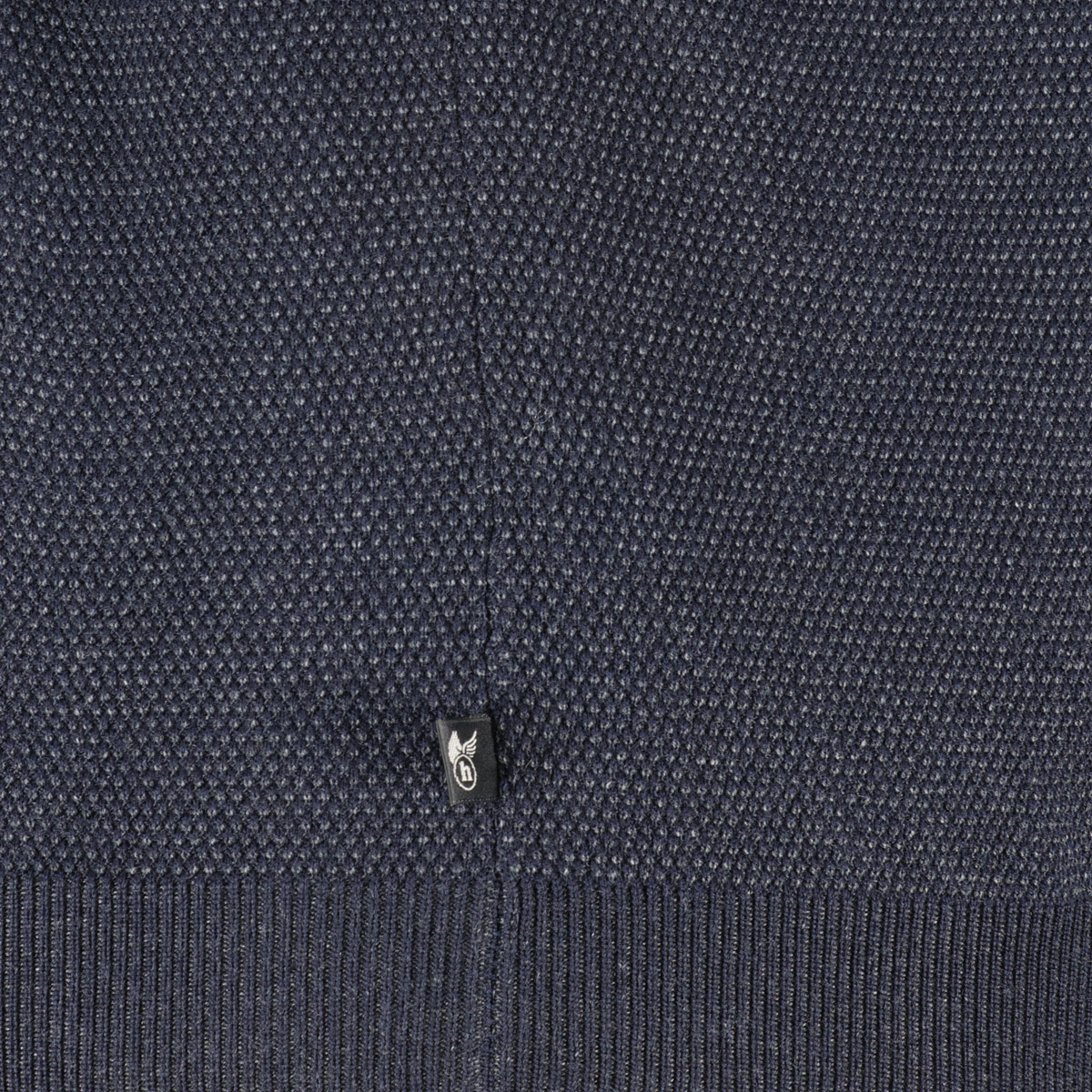 Hajo Strickpullover mit Stehkragen marine