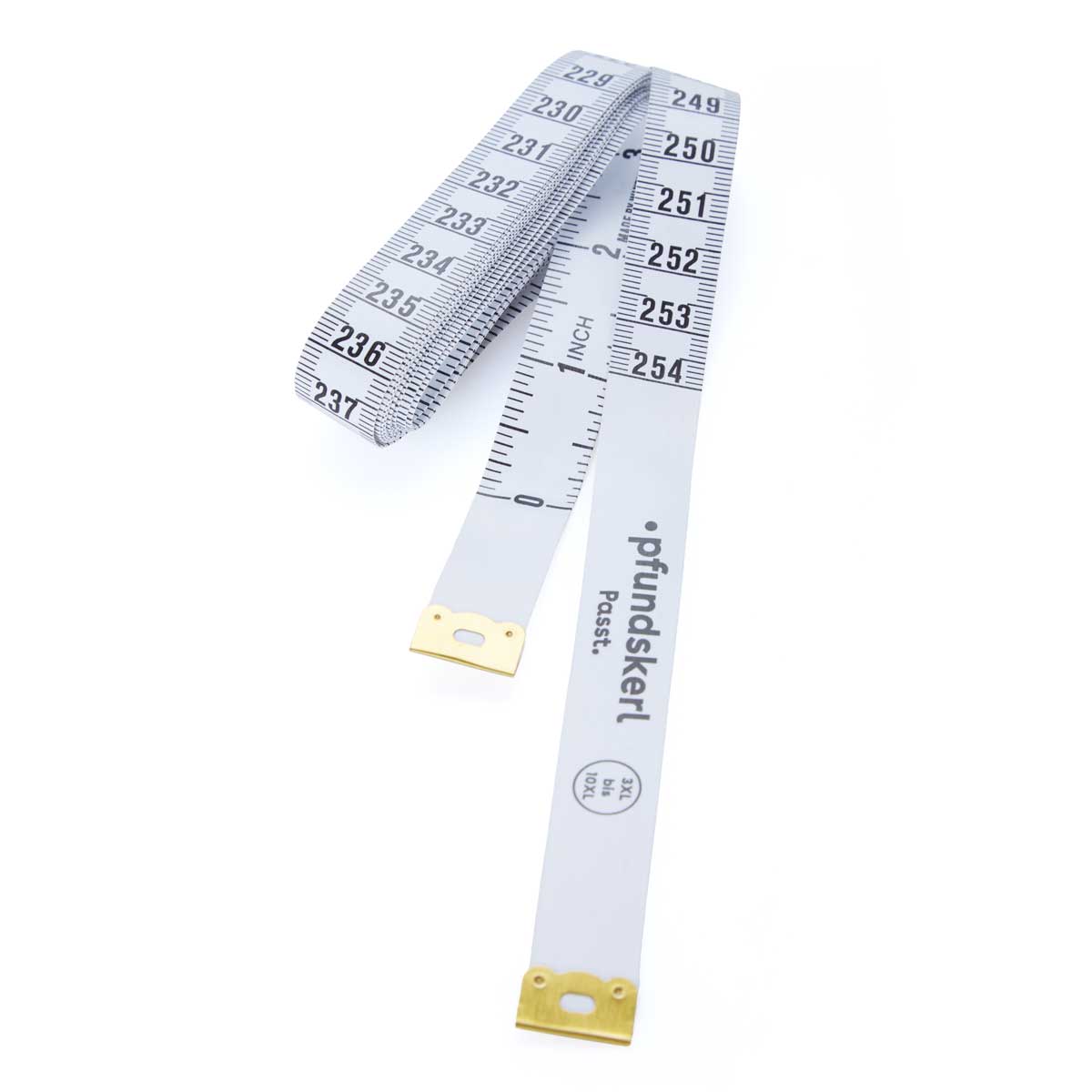 Pfundskerl Maßband, extralang mit 250 cm weiß