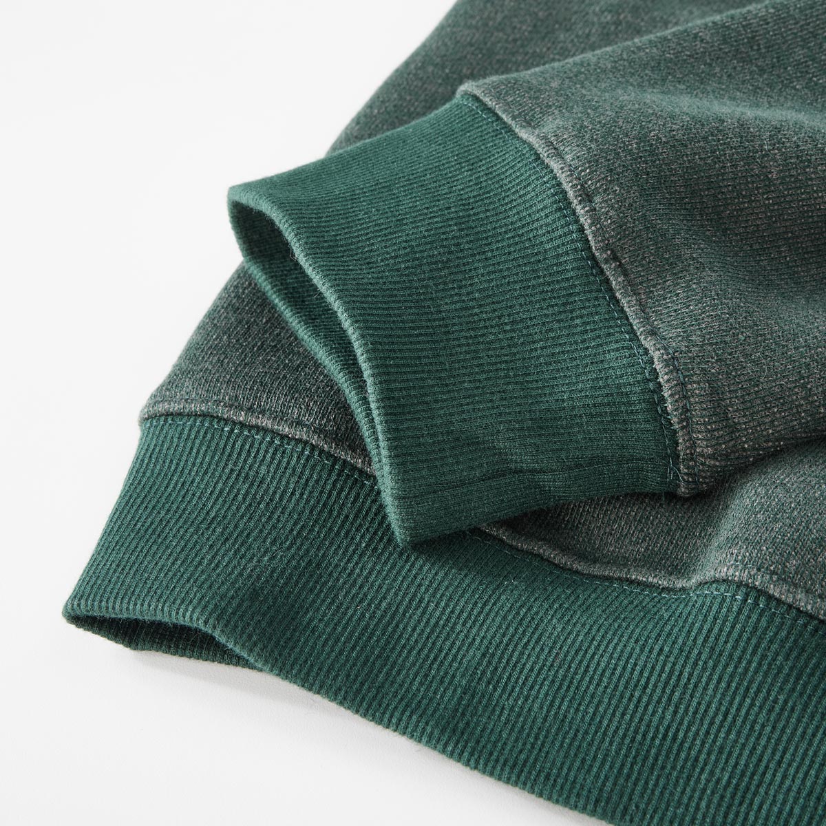 North Sweatshirt mit Fleece-Innenseite dunkelgrün