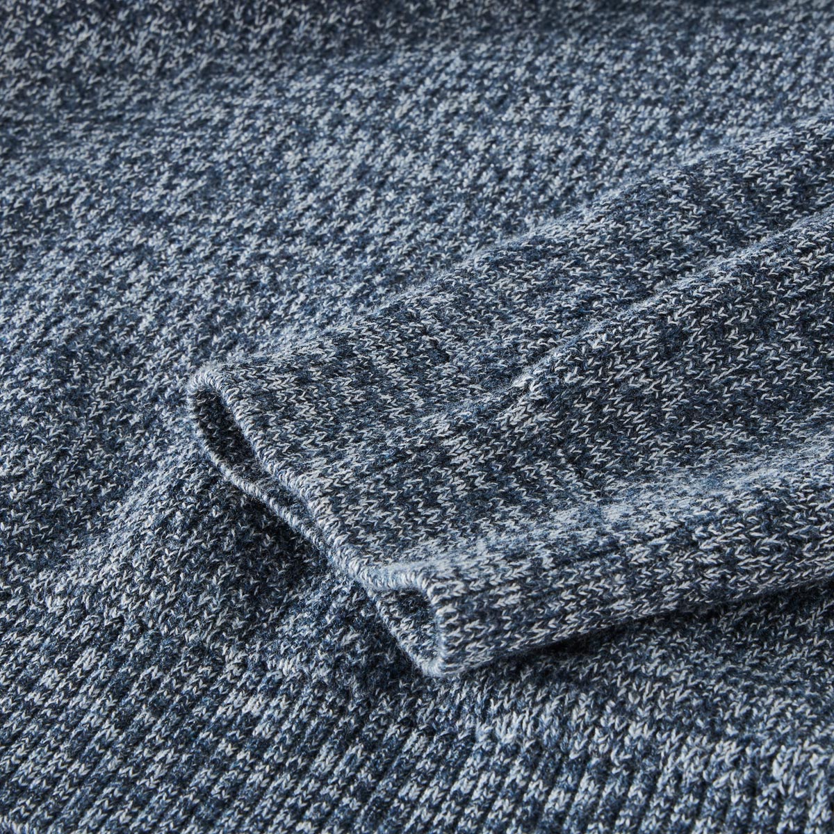 camel active Strickpullover aus Baumwollmischung dunkelblau