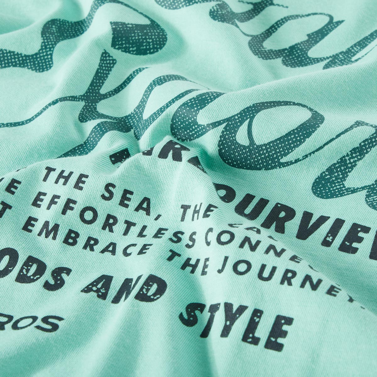 Lerros T-Shirt mit Label-Print mint